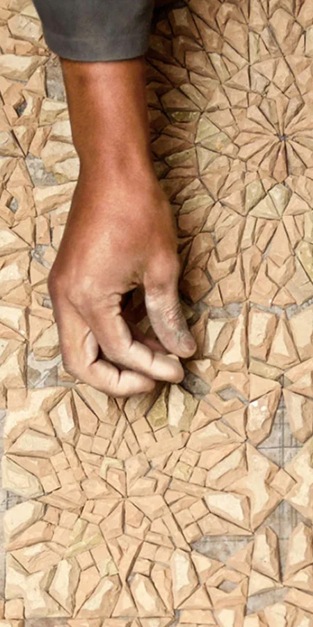 Nos techniques de pose du zellige