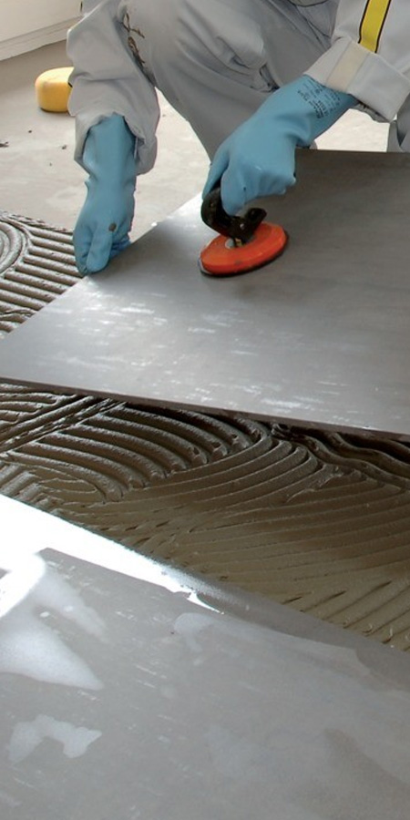 Techniques de pose du carrelage grand format
